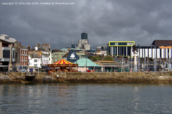 The Barbican and Plymouth Beyond Picture Board by Chris Day