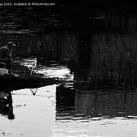 Buy canvas prints of Fishing  a time for reflection by Chris Day