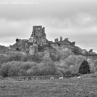 Buy canvas prints of Corfe Castle by Chris Day