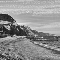 Buy canvas prints of Sidmouth beach by Chris Day
