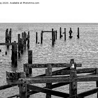 Buy canvas prints of The Old Pier Swanage by Chris Day