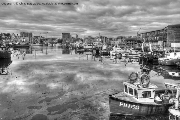 Sutton Harbour Plymouth Picture Board by Chris Day