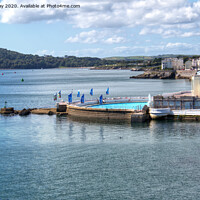 Buy canvas prints of Tinside Lido and Foreshore by Chris Day