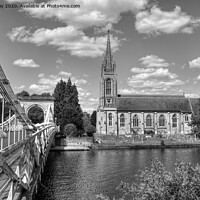 Buy canvas prints of Marlow Bridge and All Saints by Chris Day