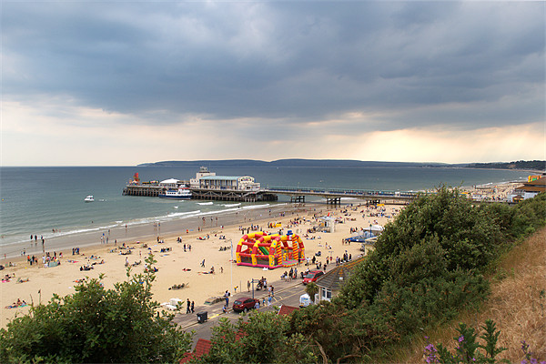 Bournemouth Pier and Beach Picture Board by Chris Day