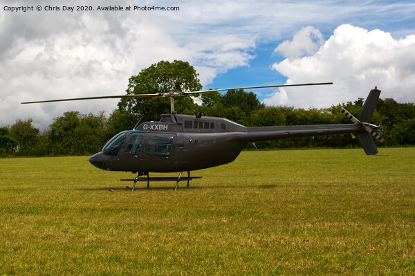 Bell 206 JetRanger Picture Board by Chris Day
