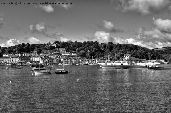 Higher Ferry Dartmouth Picture Board by Chris Day