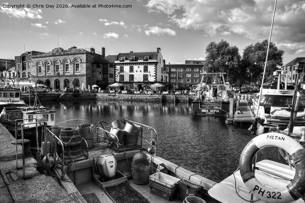 Sutton Harbour West Picture Board by Chris Day