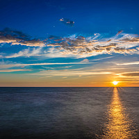 Buy canvas prints of Fylde Coast Sunset by David Kay