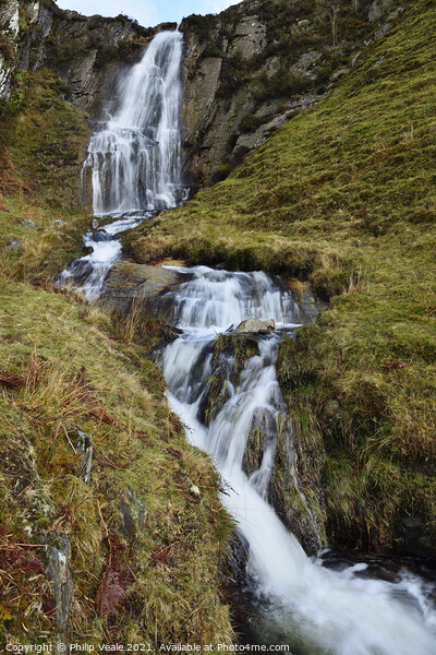 Esgair Cloddiad Waterfall. Picture Board by Philip Veale