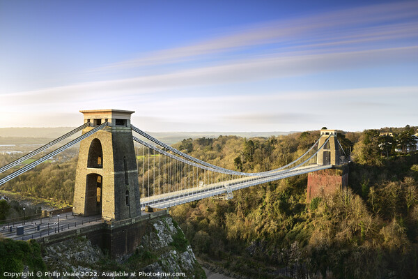 Clifton Suspension Bridge at Dawn. Picture Board by Philip Veale