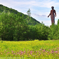 Buy canvas prints of The Guardian, Six Bells Colliery Memorial. by Philip Veale
