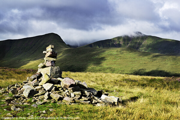 Cloud-Cloaked Peaks of Bannau Brycheiniog. Picture Board by Philip Veale