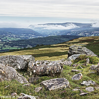 Buy canvas prints of Pen Cerrig-calch and Mynydd Llangorse. by Philip Veale