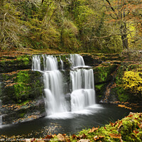 Buy canvas prints of Sgwd y Pannwr on the Afon Melte in Autumn. by Philip Veale