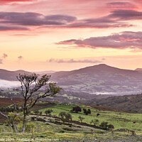 Buy canvas prints of Sugar Loaf and Skirrid Sunrise from the Moors. by Philip Veale