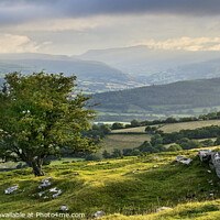 Buy canvas prints of Summer Storm over the mountains from Llangynidr Moors. by Philip Veale