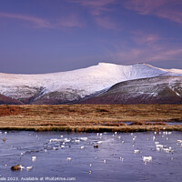 Buy canvas prints of Brecon Beacons Winter Sunset. by Philip Veale