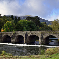 Buy canvas prints of Llanfoist Bridge and Blorenge in Early Autumn. by Philip Veale