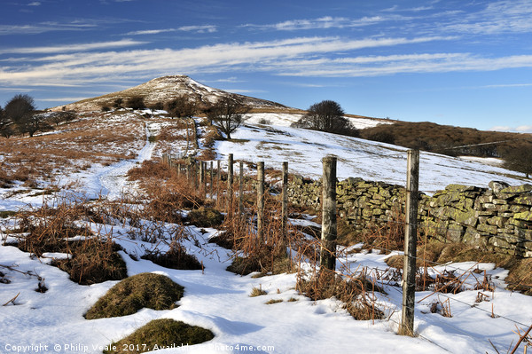 Sugar Loaf, Abergavenny in Winter. Picture Board by Philip Veale