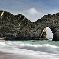 Buy canvas prints of Durdle Door on an Incoming Tide. by Philip Veale