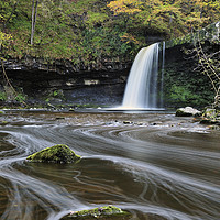 Buy canvas prints of Sgwd Gwladus, aka Lady's Falls in Autumn. by Philip Veale