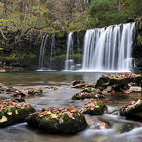 Buy canvas prints of Sgwd Ddwli Late Autumn. by Philip Veale
