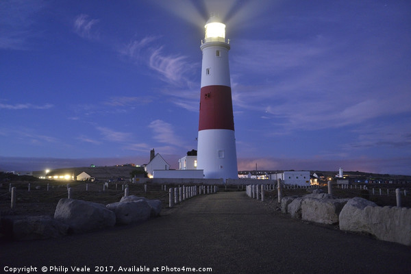 Portland Bill Lighthouse as sea mist drifts ashore Picture Board by Philip Veale