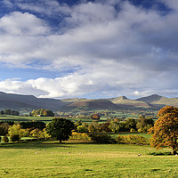 Buy canvas prints of Brecon Beacons in Autumn under a Big Sky. by Philip Veale