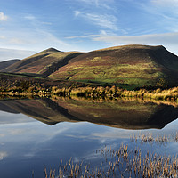 Buy canvas prints of Tewet Tarn Reflection, Lake District. by Philip Veale