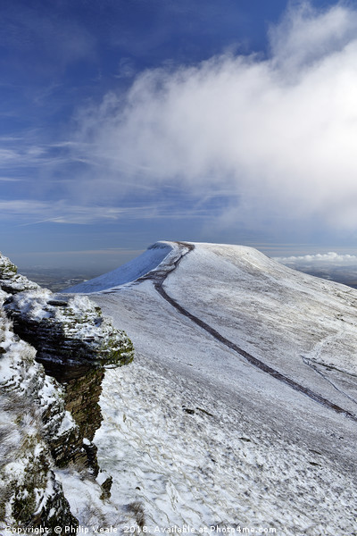 Pen y Fan in Winter, Bannau Brycheiniog National P Picture Board by Philip Veale
