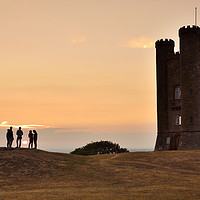 Buy canvas prints of Broadway Tower, Cotswolds at Sunset. by Philip Veale