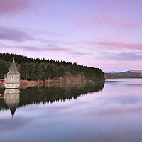 Buy canvas prints of Pontsticill Reservoir Serene Sunrise. by Philip Veale
