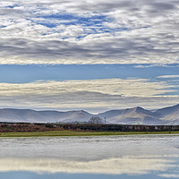 Buy canvas prints of Brecon Beacons from Brechfa Pool Panoramic. by Philip Veale