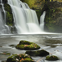 Buy canvas prints of Sgwd y Pannwr as Autumn Falls. by Philip Veale