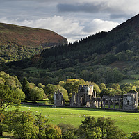 Buy canvas prints of Llanthony Priory as Autumn Arrives. by Philip Veale