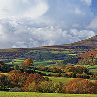 Buy canvas prints of Sugar Loaf Mountain Autumn Panoramic. by Philip Veale