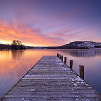 Buy canvas prints of Llangorse Lake Golden Sunrise. by Philip Veale