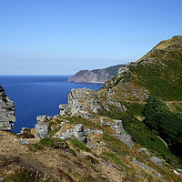 Buy canvas prints of Valley of the Rocks at Lynton. by Philip Veale