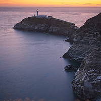 Buy canvas prints of South Stack Lighthouse at Sunset, Anglesey. by Philip Veale