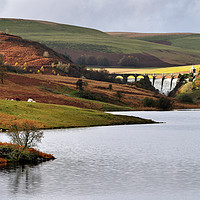 Buy canvas prints of Pen y Garreg Reservoir and Craig Goch Dam. by Philip Veale