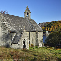 Buy canvas prints of Tranquil Nantgwyllt Church: Autumn's Sentimental E by Philip Veale