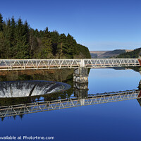 Buy canvas prints of Pontsticill Reservoir Mirror-like Refection. by Philip Veale