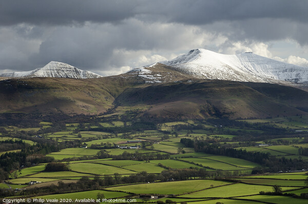 Brecon Beacons as another storm approaches. Picture Board by Philip Veale