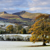 Buy canvas prints of Brecon Beacons Frost-Kissed Autumn Dawn. by Philip Veale