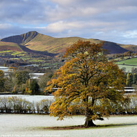 Buy canvas prints of Brecon Beacons on a Frosty Autumn Morning. by Philip Veale
