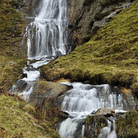 Buy canvas prints of Esgair Cloddiad Tumbling Falls. by Philip Veale