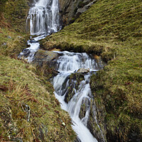 Buy canvas prints of Enigmatic Esgair Cloddiad Waterfall by Philip Veale