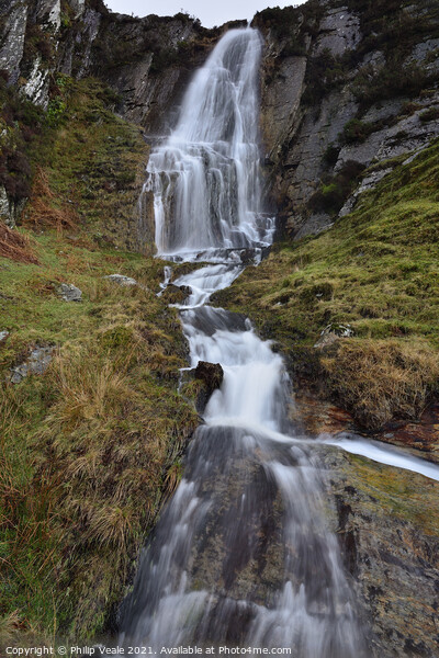 Esgair Cloddiad Transient Waterfall.  Picture Board by Philip Veale