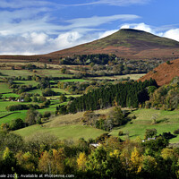 Buy canvas prints of Sugar Loaf and Bryn Arw in Autumn. by Philip Veale